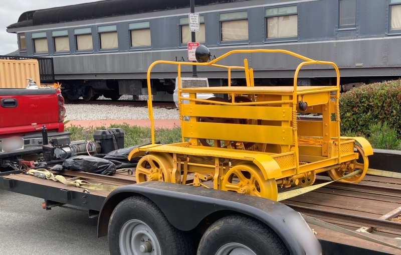 Speeder on trailer