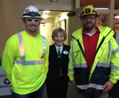 Diane with UP Track Workers